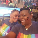 Rocksand Summers - Sharon and Rocksand support NoH8 at the liberty Game  Madison Square Garden 2017